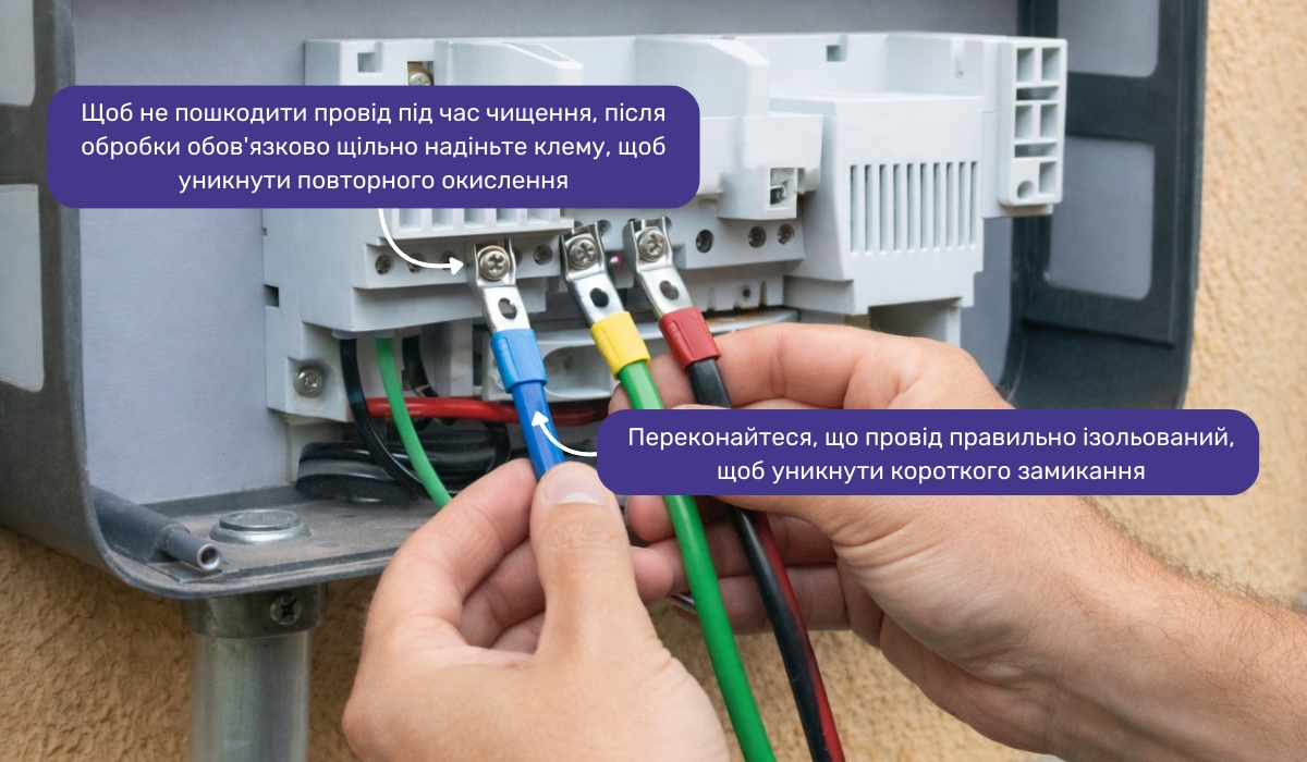 Що потрібно враховувати при заміні проводів, якщо АКБ не бере заряд через проблеми з контактом