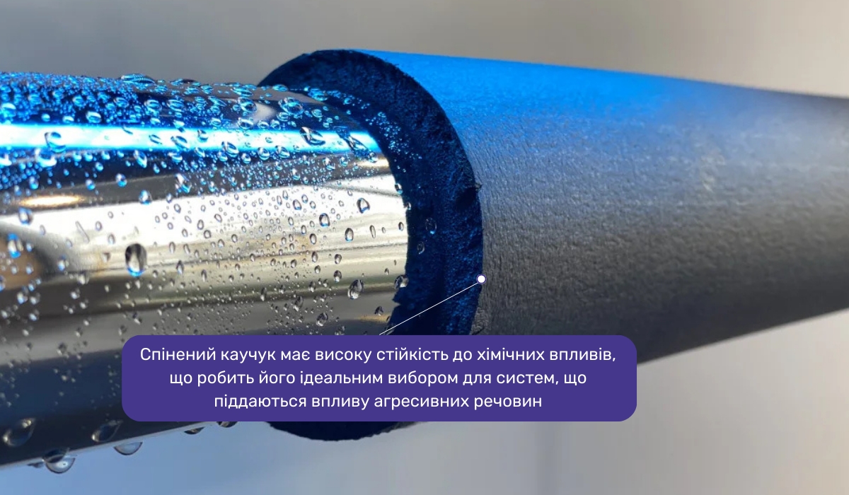 Утеплення водопровідних труб за допомогою спіненого каучуку