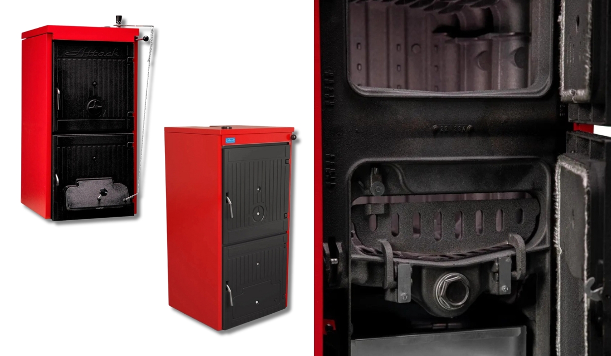 У рейтингу твердопаливних котлів краща модель - Attack FS Solid Fire 26 кВт (5 секцій)