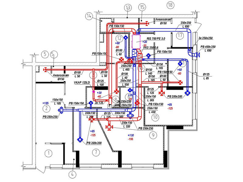 Чертеж вентиляции стоматологии