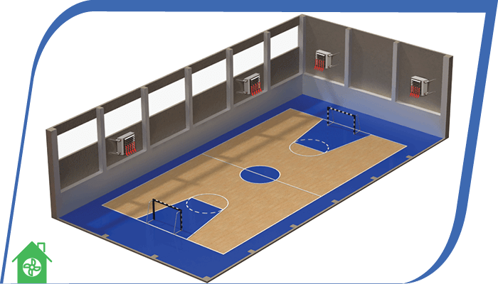 вентиляція спортзалу варіанти організації