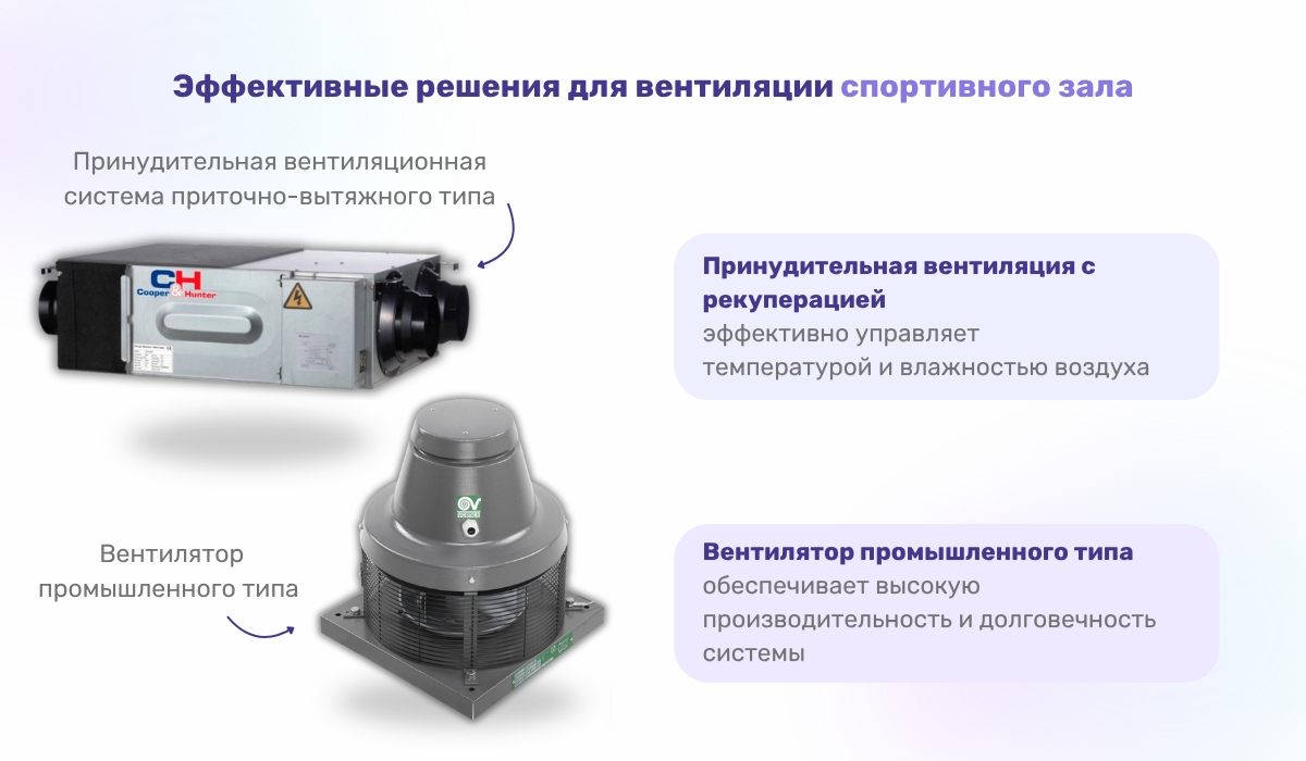 Вентиляция тренажерного зала: самые эффективные варианты