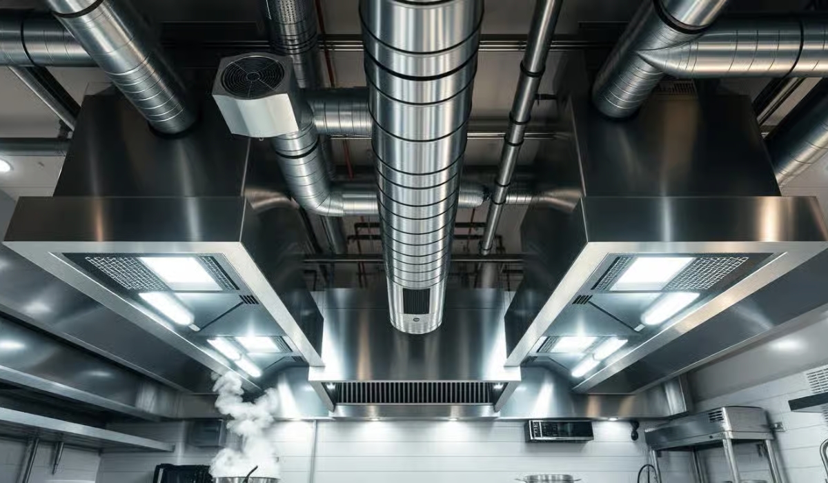 Головне завдання - організація вентиляції гарячого цеху ресторану