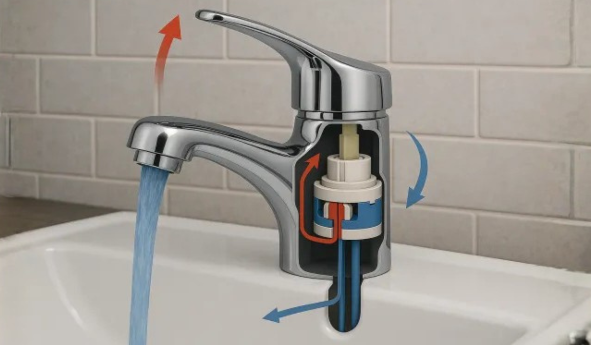 Почему течет смеситель: из-за засора между движущимися частями запорной арматуры