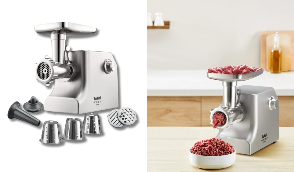 Tefal NE858D38 - первая в рейтинге электромясорубок