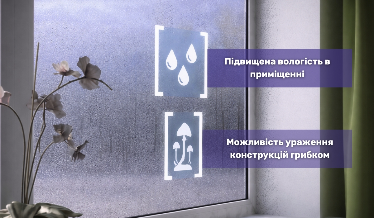 Конденсація на вікнах: можливі негативні наслідки