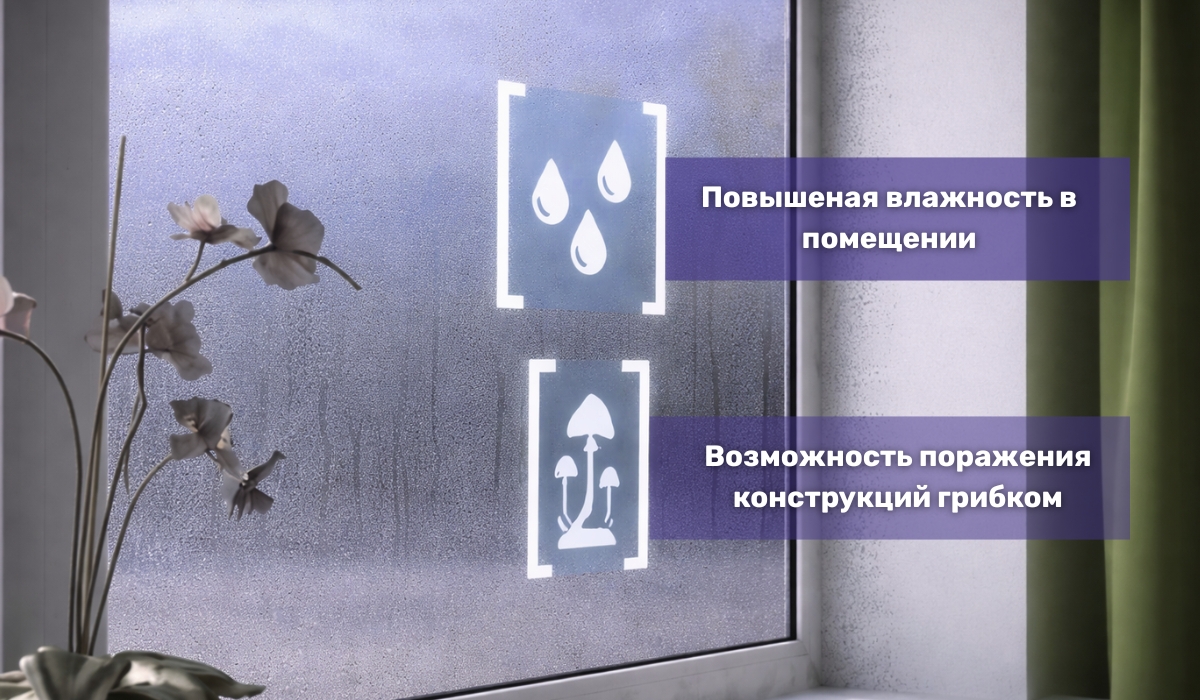 Конденсация на окнах: возможные негативные последствия