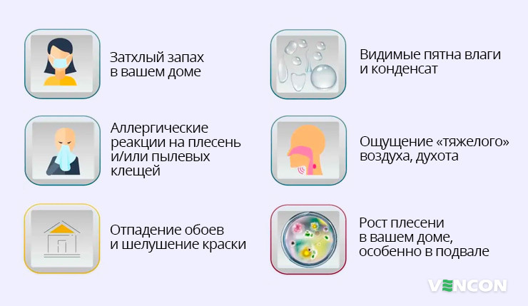 Влияние сырости на человека и помещение