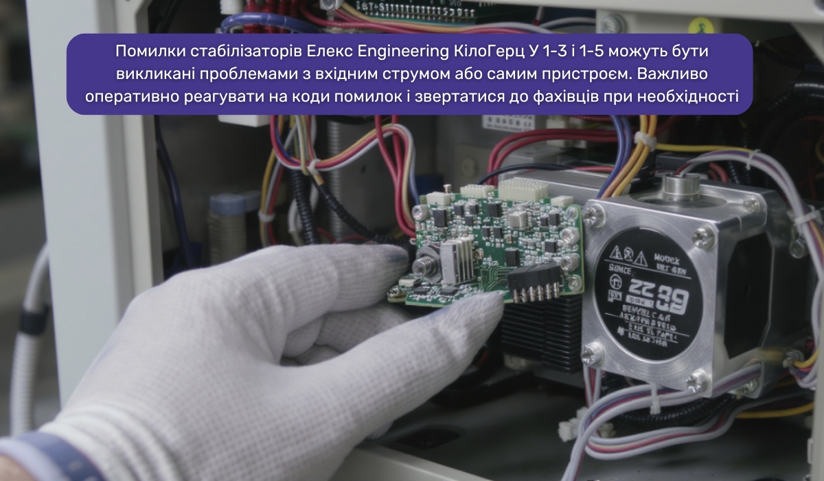 Помилки серії стабілізаторів напруги Елекс Engineering КілоГерц У 1-3 і 1-5: на що звернути увагу