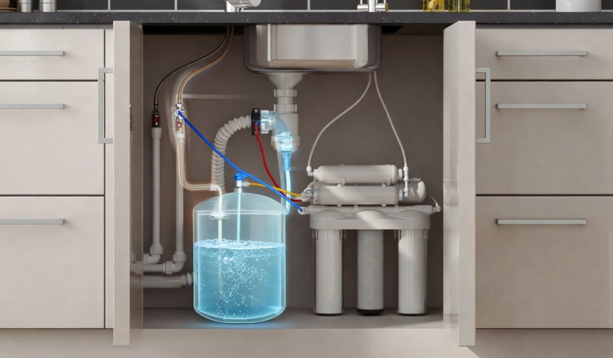 Уход за баком обратного осмоса при длительном простое: роль накопительного бака в системе