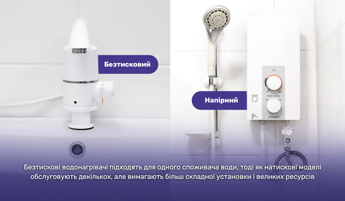 Гаряча вода в квартирі або будинку за допомогою проточного електричного водонагрівача: безнапірні та напірні моделі