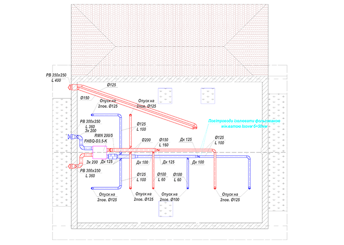 Приклад організації вентиляції в приватному будинку