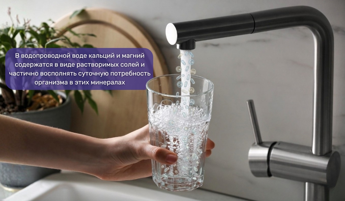 Кальций и магний в воде из крана: польза или вред для организма?