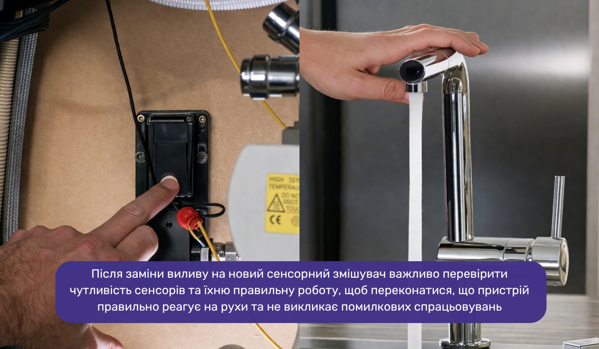 Заміна виливу змішувача з сенсорними датчиками: на що слід звернути увагу