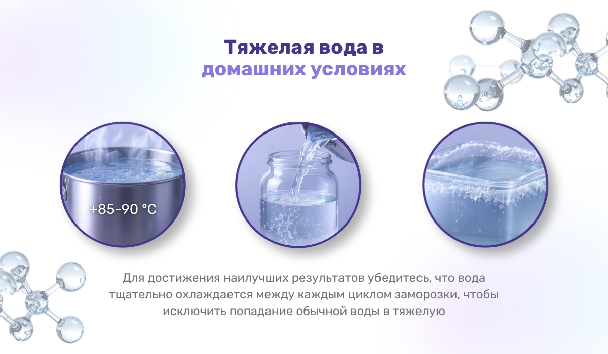Тяжелая вода в домашних условиях: на что обратить внимание
