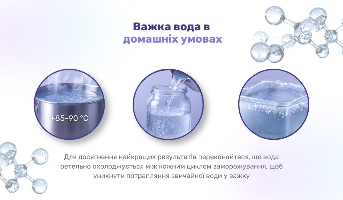 Важка вода в домашніх умовах: на що слід звернути увагу
