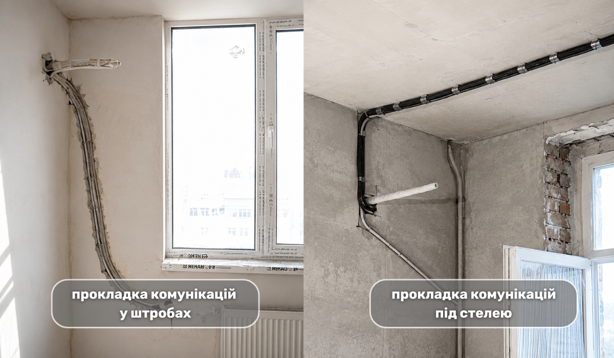 Встановлення кондиціонера під час ремонту: способи прокладення траси