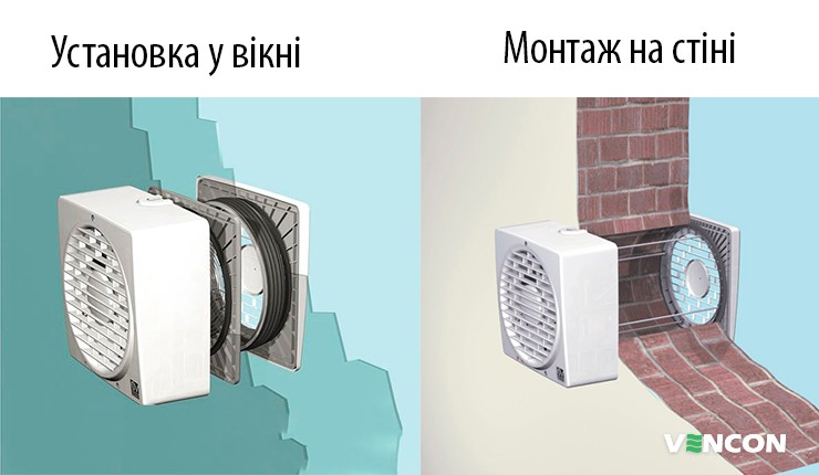 Спосіб установки реверсивного вентилятора