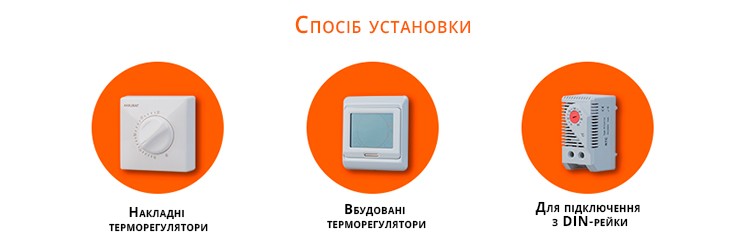Терморегулятор за способом монтажу