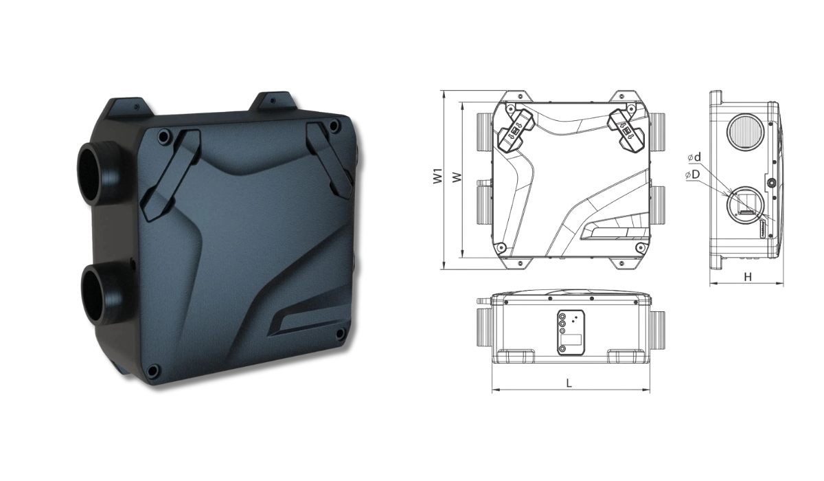 Вентс Enave-C 100 P A14 - одна з найкращих припливно-витяжних установок