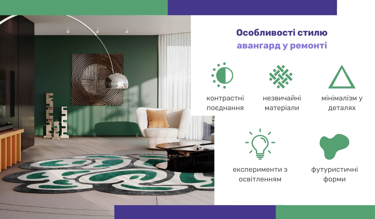 Характерні риси ремонту в авангардному стилі