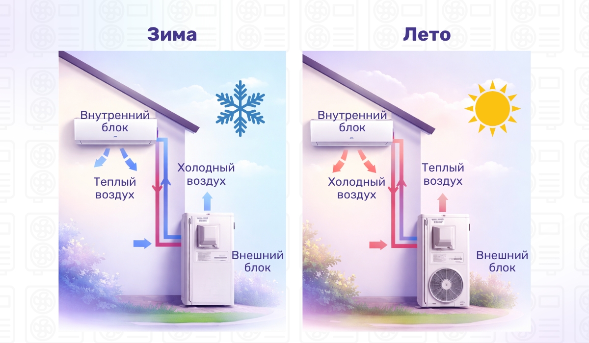 Тепловой насос «воздух-воздух»: принцип работы