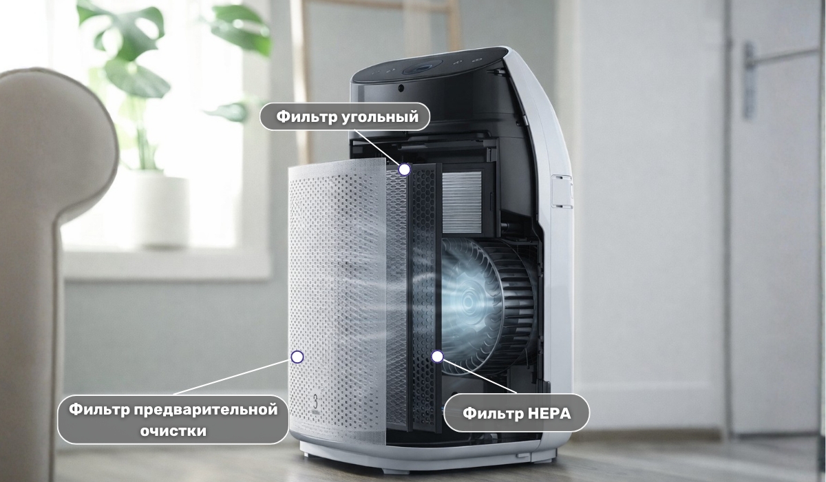 Как устроен очиститель воздуха