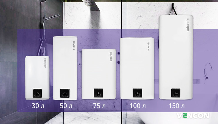 Різний літраж Atlantic Steatite Cube Slim VM