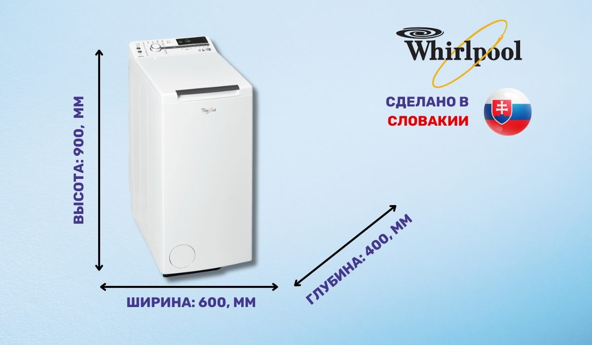 Надежная стиральная машина - Whirlpool TDLR65230UA в рейтинге самых надежных