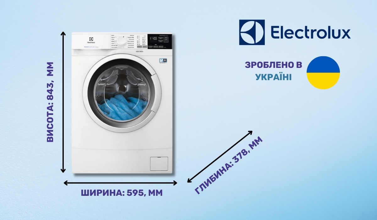 Надійна пральна машина - Electrolux EW6S406WU в рейтингу найнадійніших пральних машин