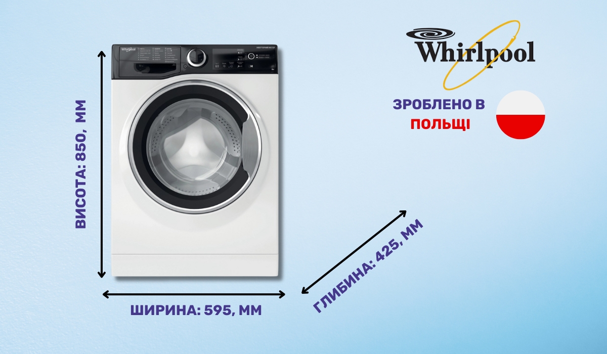 Whirlpool WRBSB6228BUA - у рейтингу найкращих пральних машин