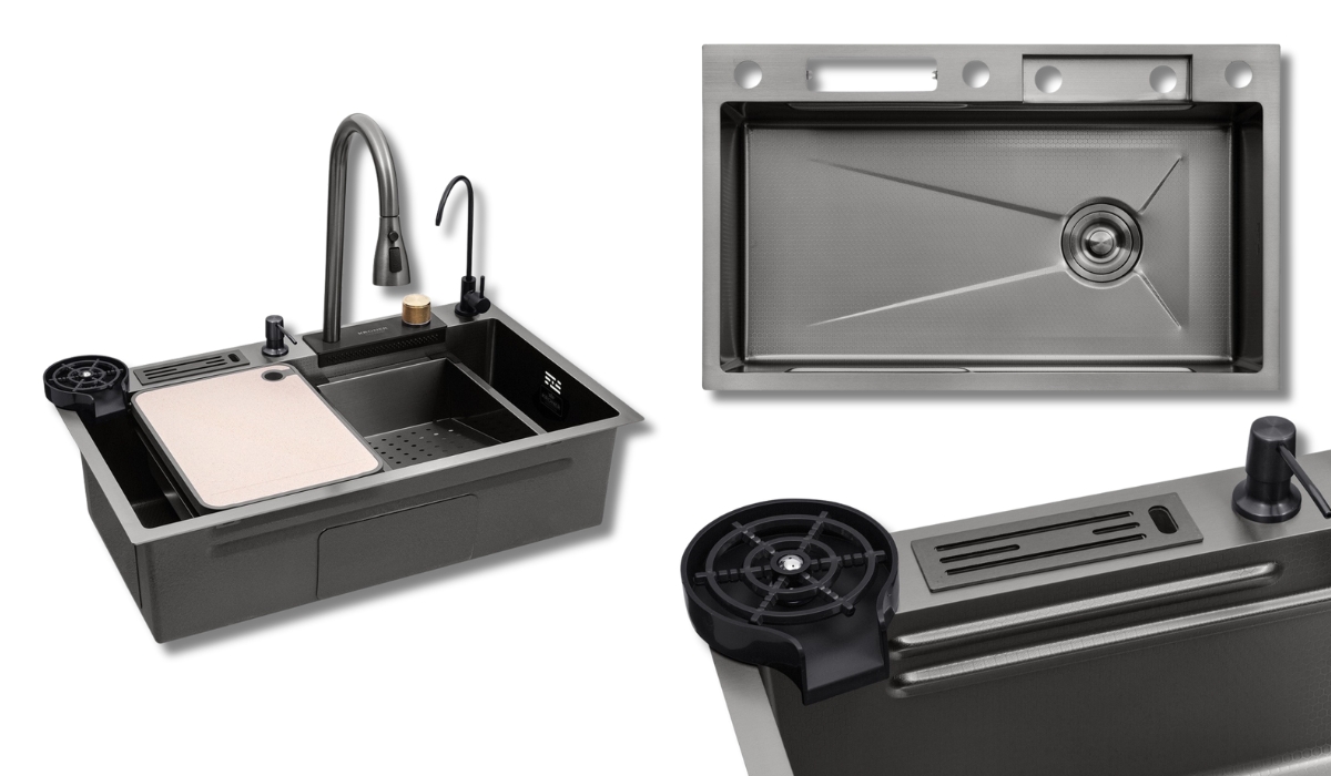 Kroner KRP Schwarze - SET7545NB PVD (3.0/0.8 мм) - містка мийка, що заслужено увійшла до рейтингу найкращих моделей