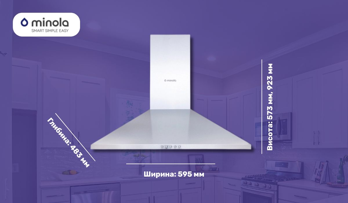 Minola HK 6214 I 700 LED - хороша кухонна витяжка в рейтингу