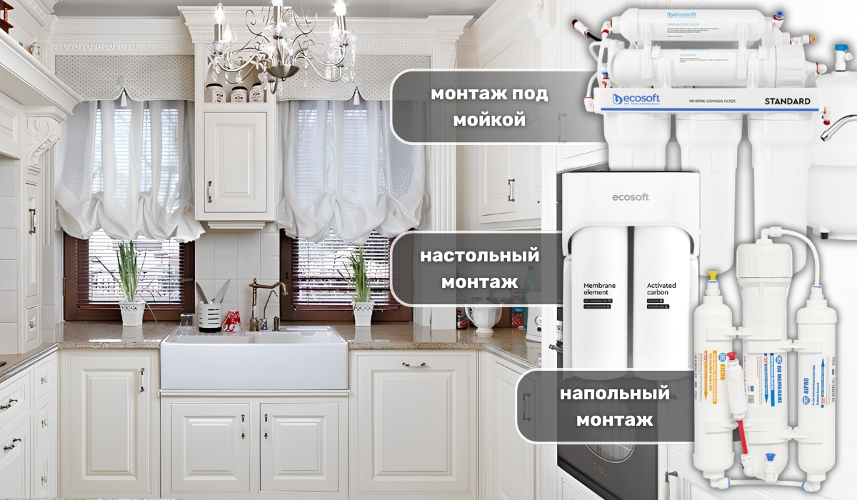 Кухня в английском стиле: система обратного осмоса как функциональное решение