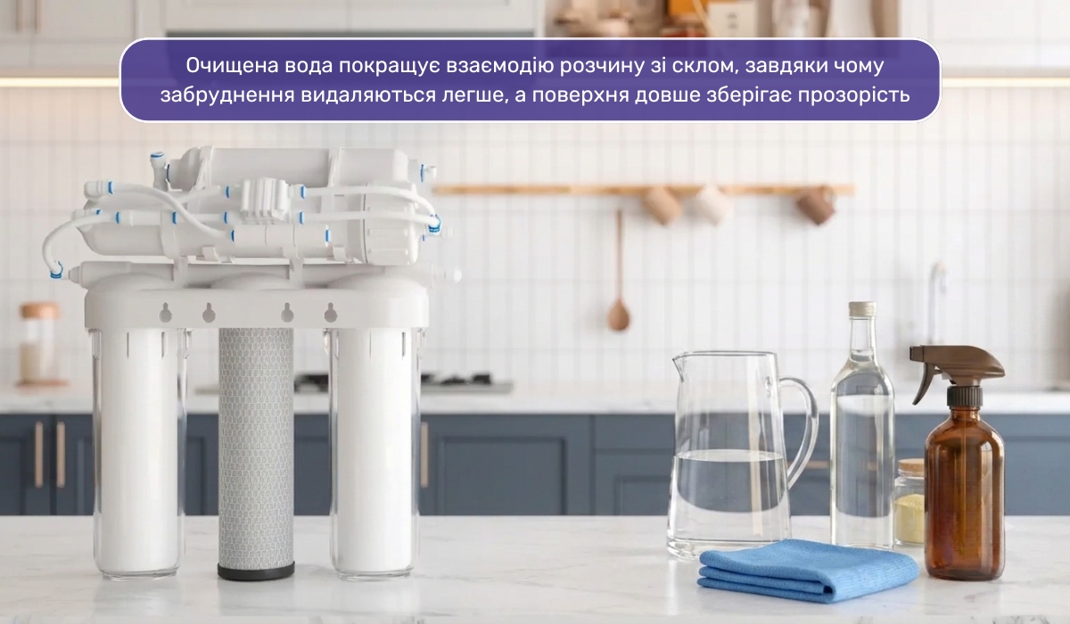 Чисті вікна без розводів: чому варто використовувати фільтровану воду