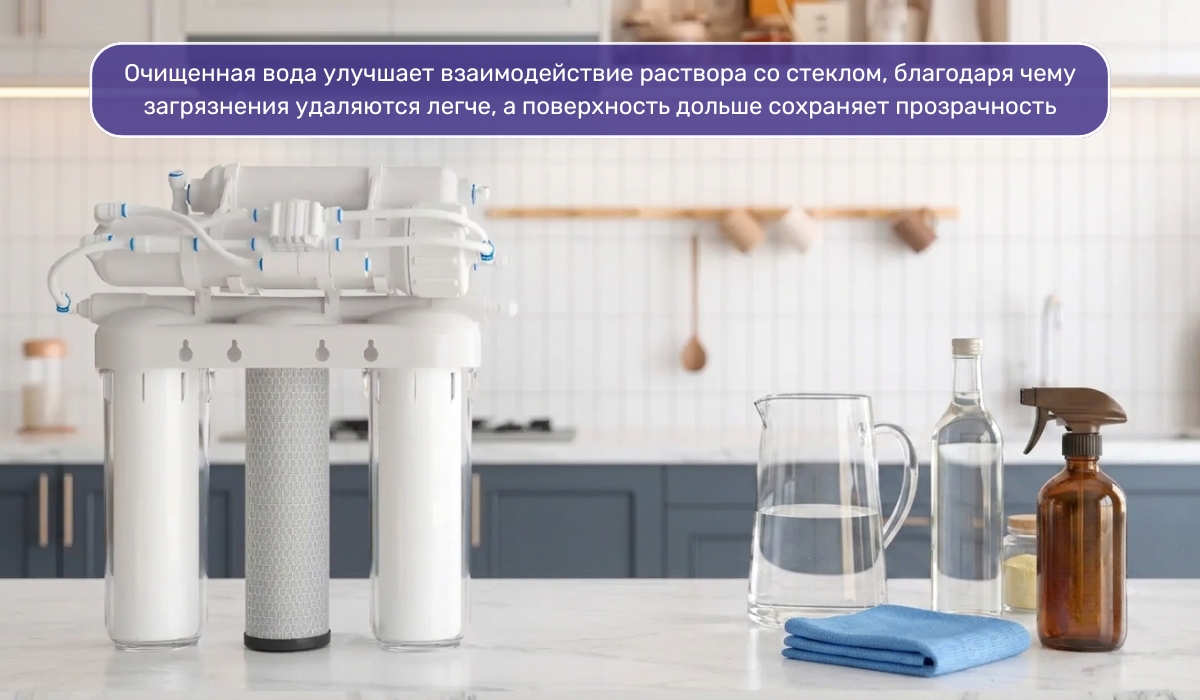 Чистые окна без разводов: почему стоит использовать фильтрованную воду