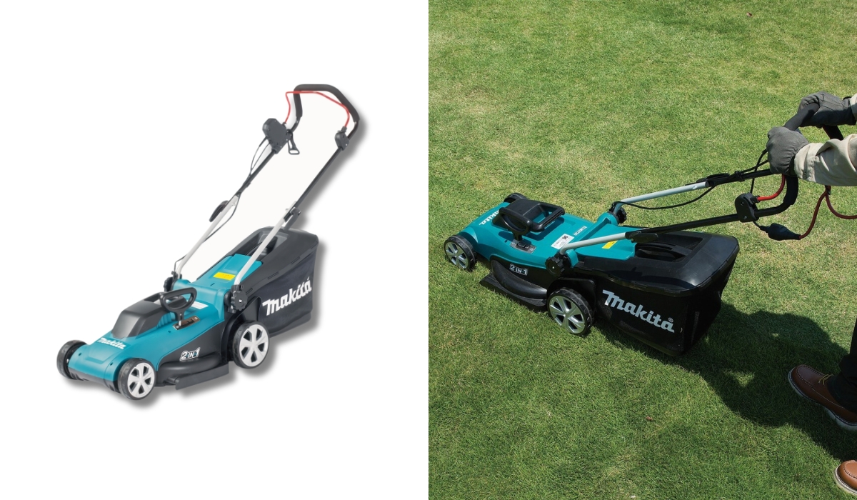 Makita ELM3720 - практичная газонокосилка среди лучших вариантов рейтинга