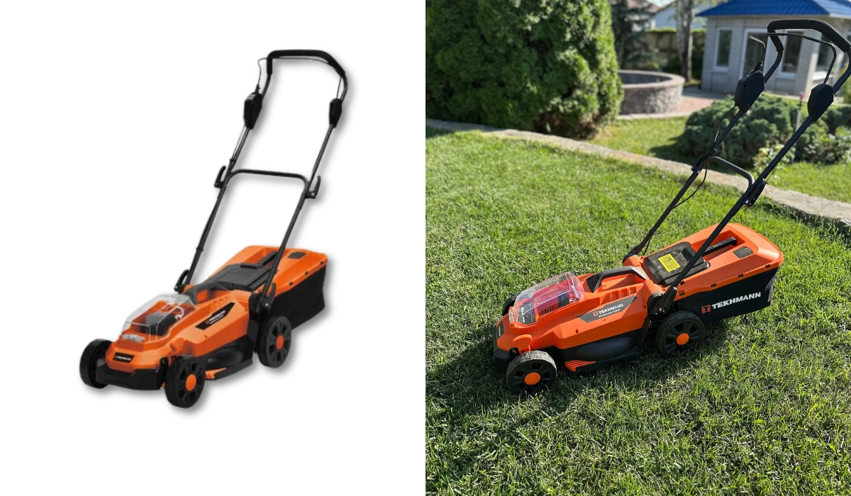 Tekhmann TLM-2033/i20 BL без АКБ и ЗУ (853684) — универсальная аккумуляторная газонокосилка в рейтинге лучших моделей