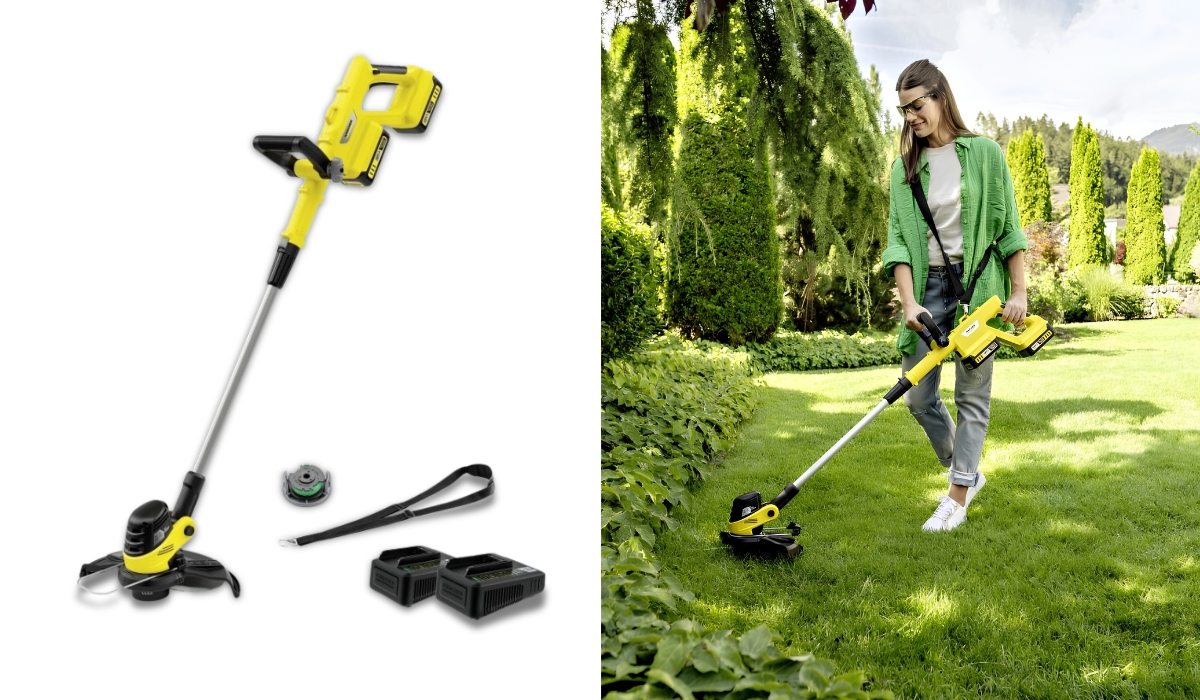 Karcher LTR 3-18 Dual Battery Set (1.445-451.0) - первый в рейтинге лучших триммеров для травы