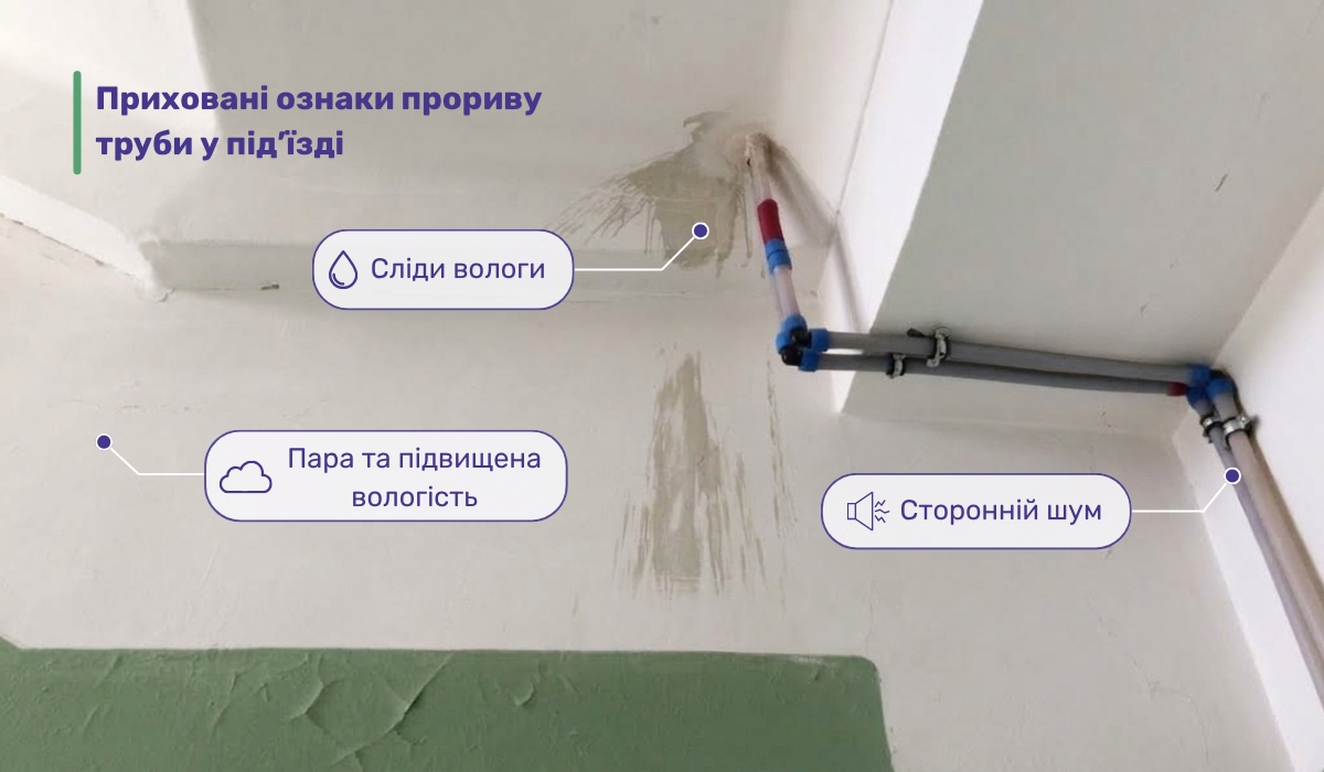 Прорив труби у під’їзді: на що слід звернути увагу