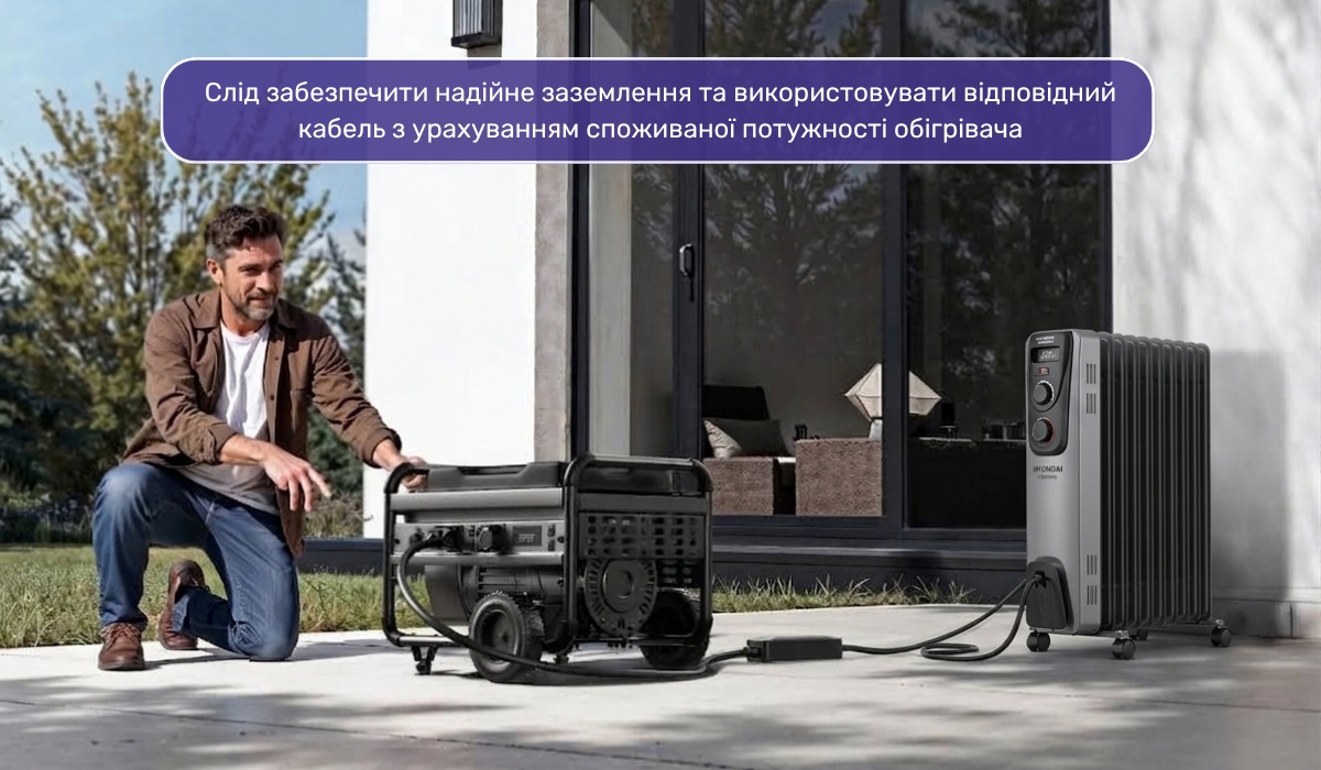 Як підключити обігрівач до генератора: чи можна підключити прилад безпосередньо?