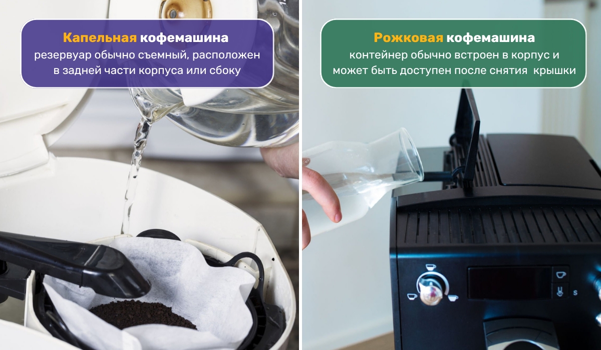 Почему кофемашина не льет воду: пустой резервуар может быть причиной