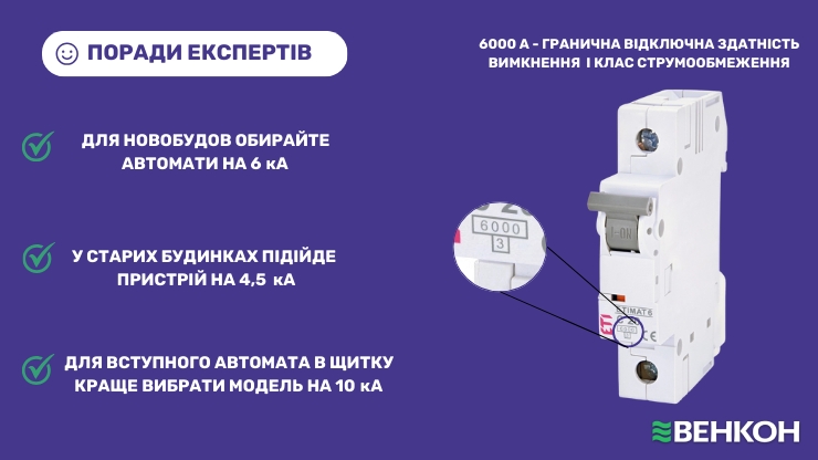 Правила вибору автоматичного вимикача за здатністю вимкнення: поради експертів