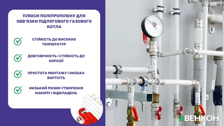 Вибір труб для обв'язки підлогового газового котла: поліпропілен - оптимальне рішення