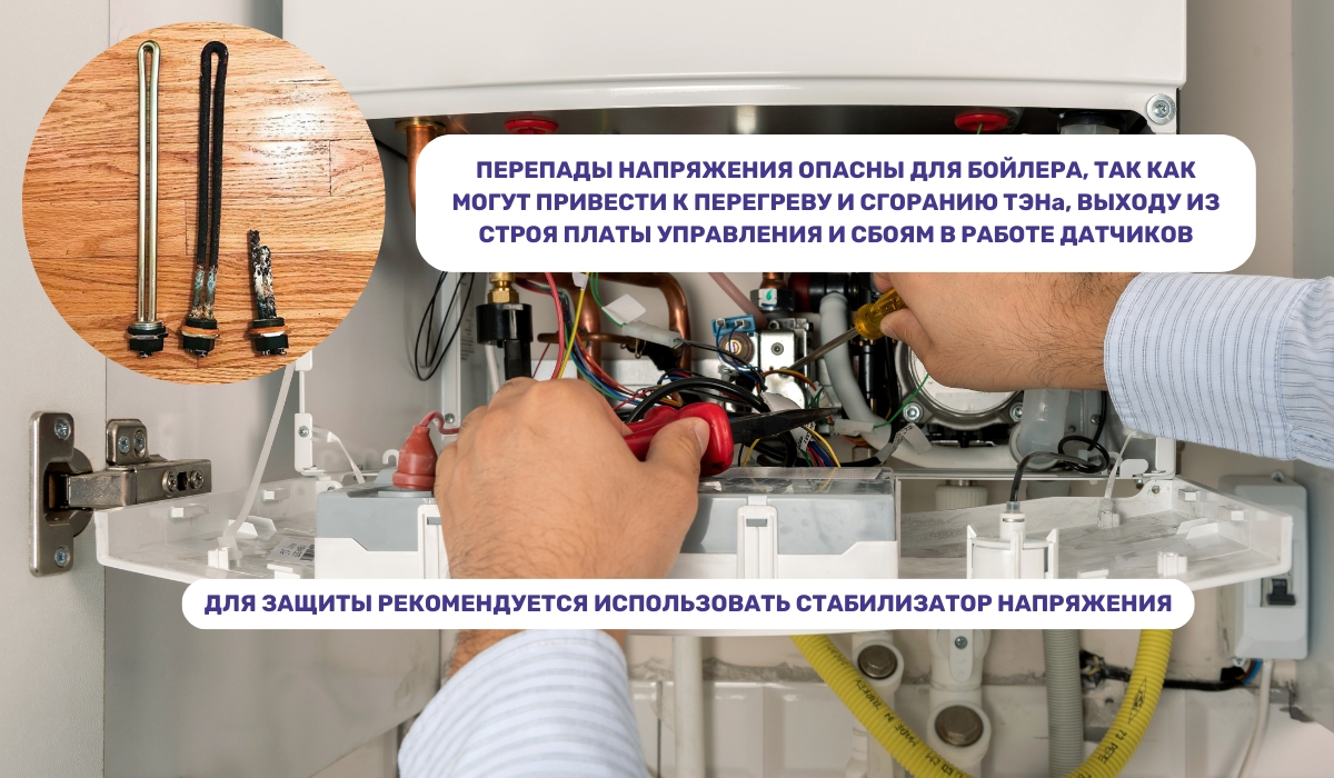 Какую опасность несут скачки электричества для бойлера