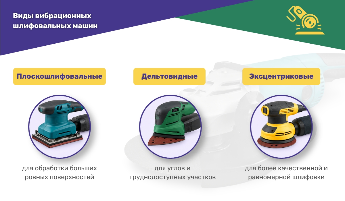 Какие бывают вибрационные шлифмашины