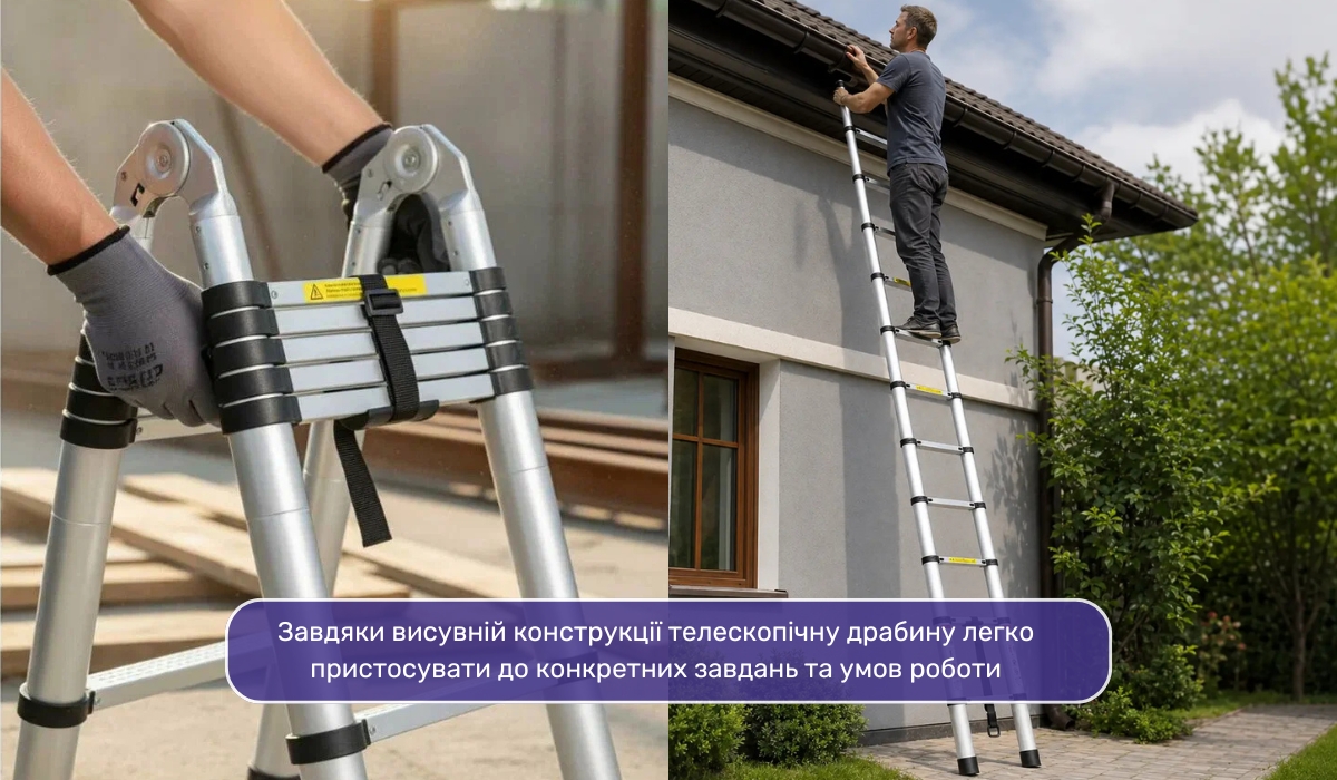 Телескопічні драбини: практичне рішення для різних завдань