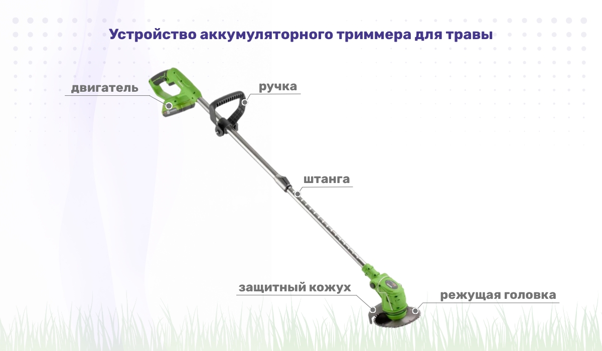 Аккумуляторные триммеры устройство