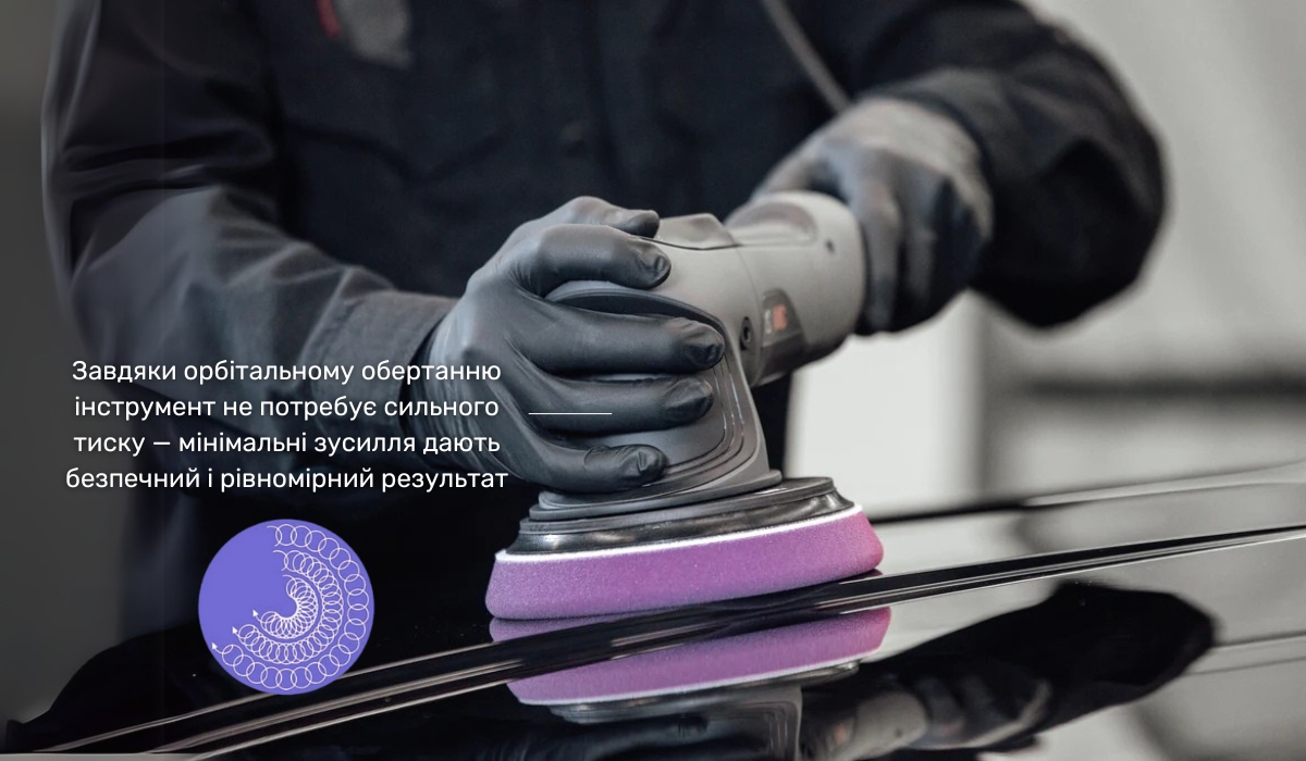Рандомно-орбітальна машинка - безпечний вибір для новачка
