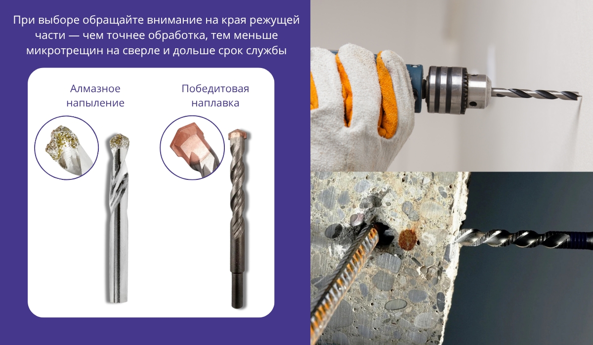 Что важно знать при выборе сверла по бетону и камню